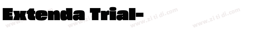 Extenda Trial字体转换
